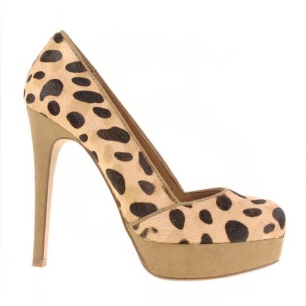 NEW Chinese Laundry Wave Length Light Natural Pony Hair Platform Pump Size 7.5M - Picture 2 of 16